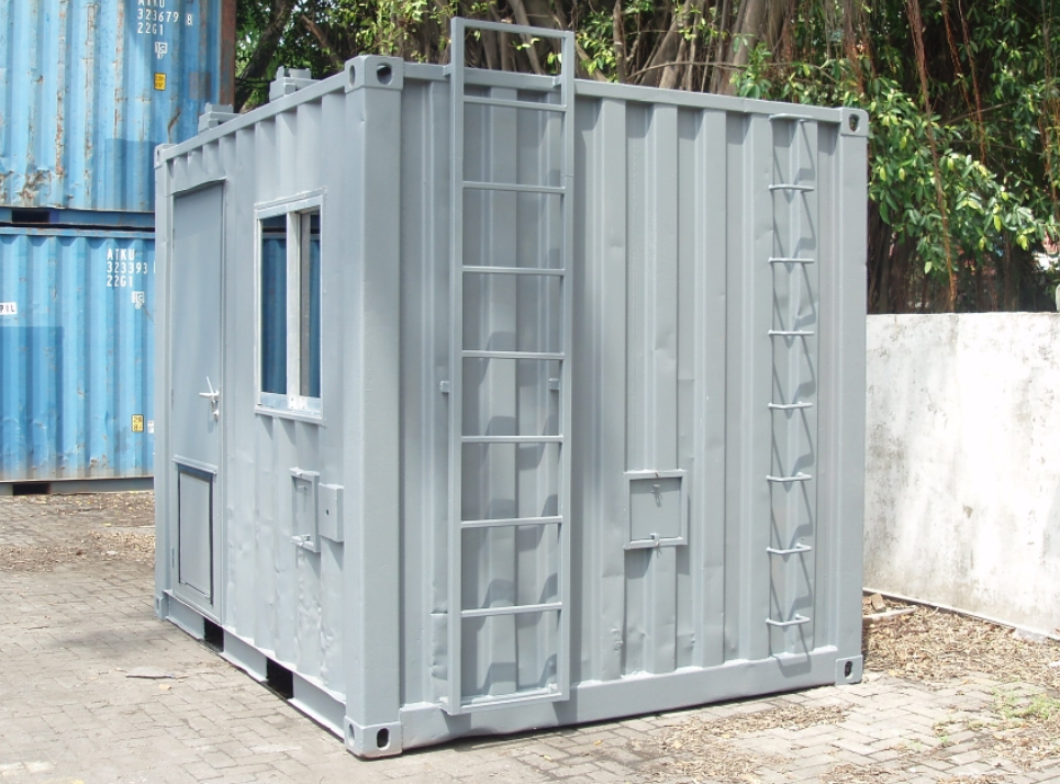 10ft Container with Attached Ladders
